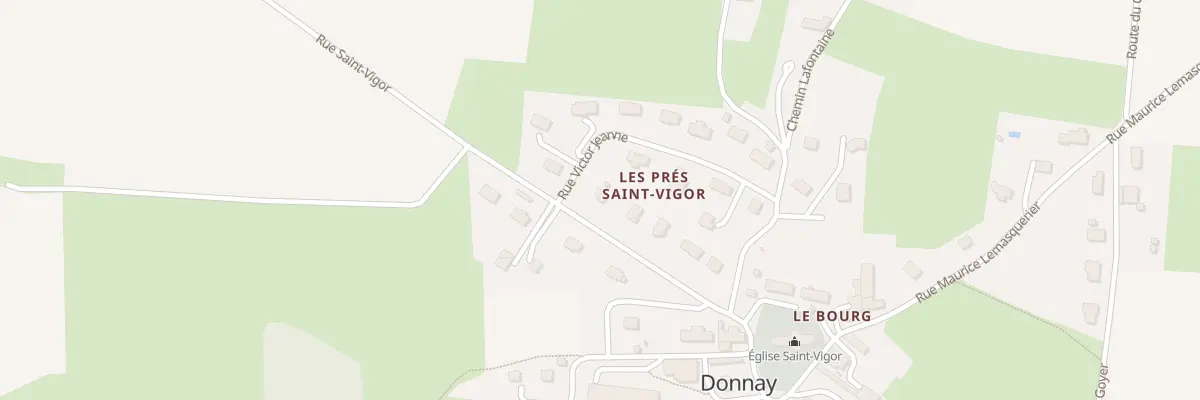 Plan du 144 Rue Saint-Vigor à Donnay