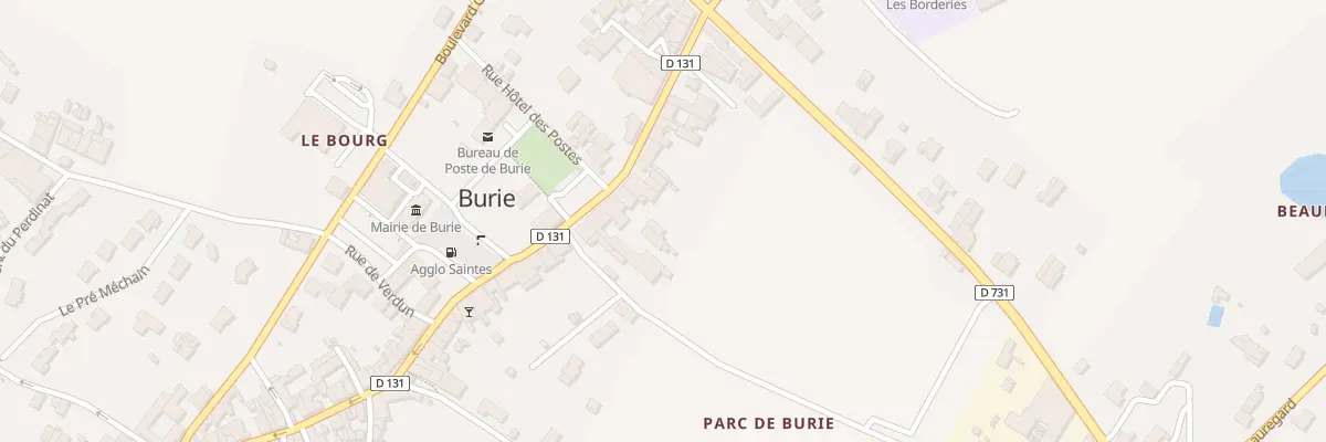 Plan du 19 Av de la République à Burie