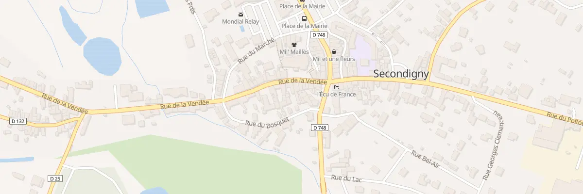 Plan du 11 Rue de la Vendée à Secondigny
