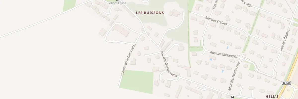 Plan du 12 Rue des Glengarrians à Villons-les-Buissons