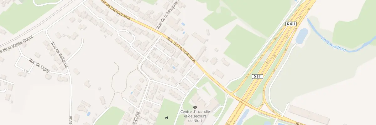Plan du 86 Rue de l’Aérodrome à Niort