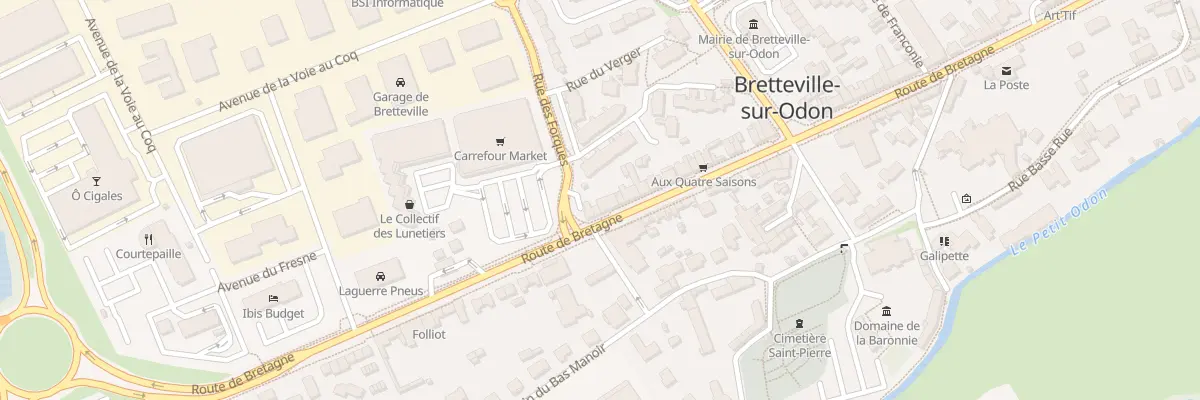 Plan du 196 Rte de Bretagne à Bretteville-sur-Odon