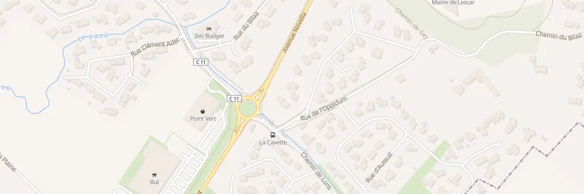 Plan du 3 Rue du Domaine du Chateau à Lescar