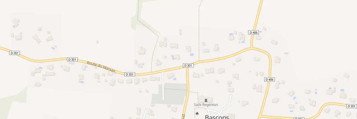 Plan du 198 Rte du Marsan à Bascons