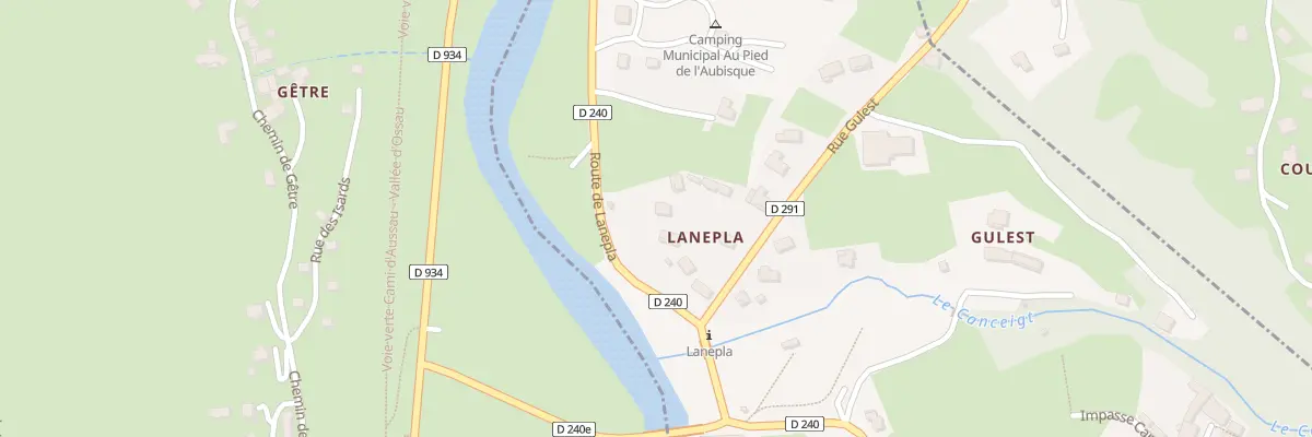 Plan du 9163 Lanepla à Béost