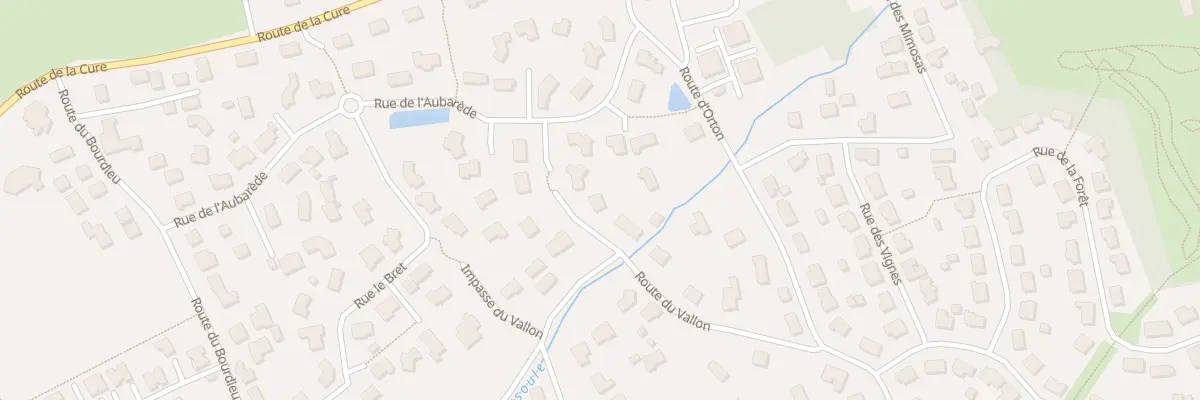 Plan du 13 Rte du Vallon à Montussan