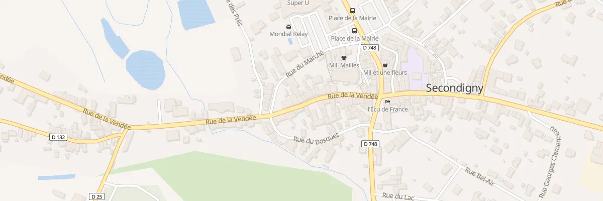 Plan du 20 Rue de la Vendée à Secondigny