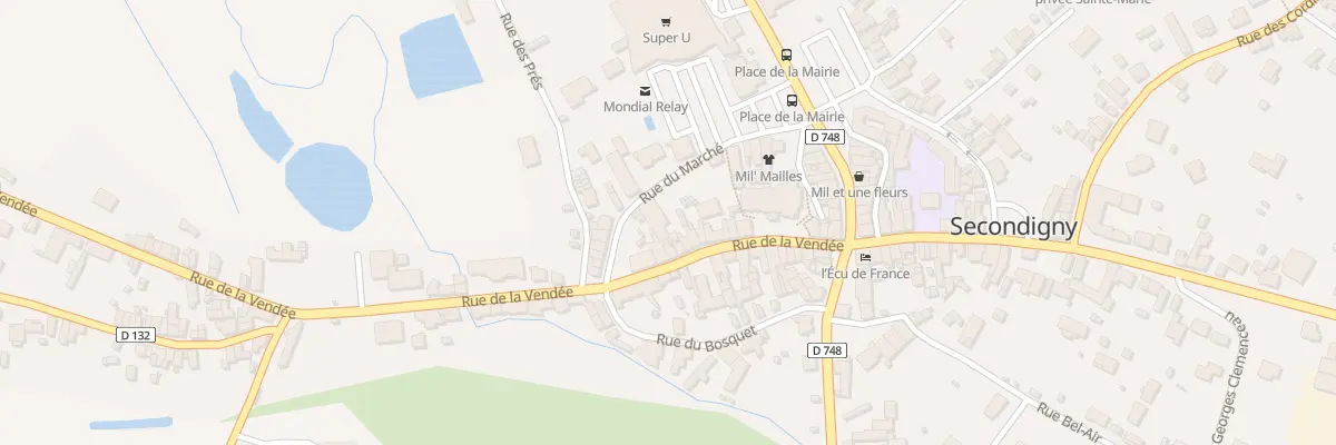 Plan du 16 Rue de la Vendée à Secondigny