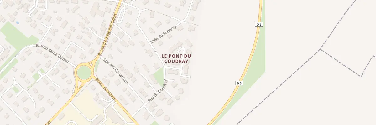 Plan du 22 Rue du Coudray à Éterville