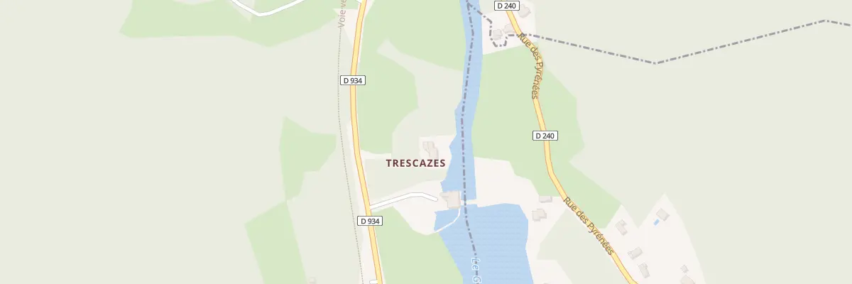 Plan du 1 Qua Lanajus à Bielle