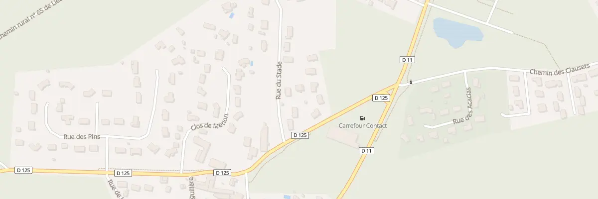 Plan du 647 Rue du Stade à Landiras