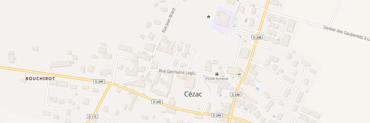 Plan du 168 Rue Germaine Leglu à Cézac