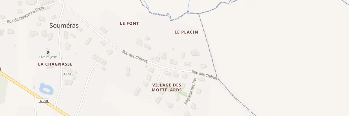 Plan du 19 Rue des Chênes à Souméras