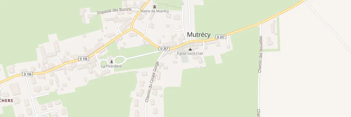 Plan du 8 Rue de l’Église à Mutrécy