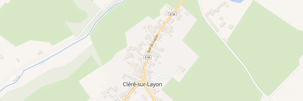 Plan du 14 Rue du Layon à Cléré-sur-Layon