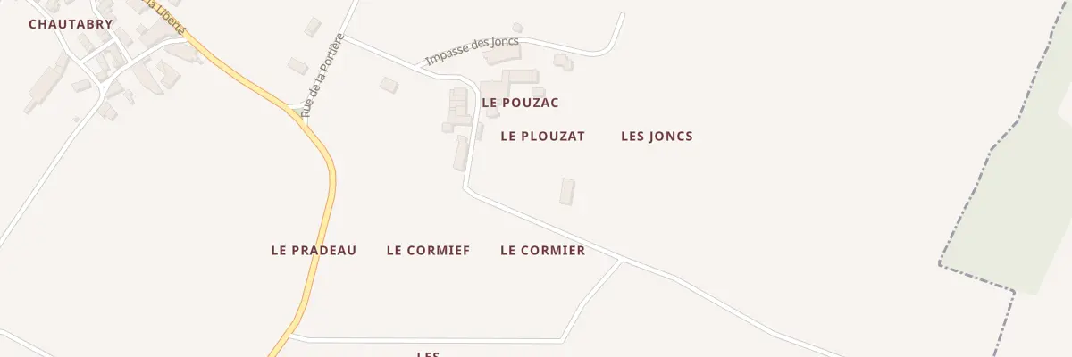 Plan du 17 Rue de Pouzac à Villars-les-Bois