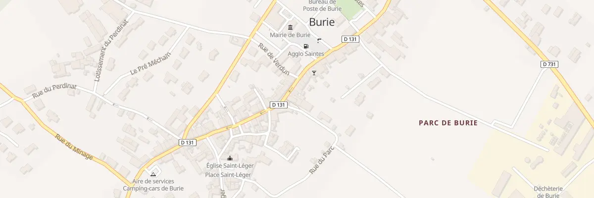 Plan du 51 Av de la République à Burie