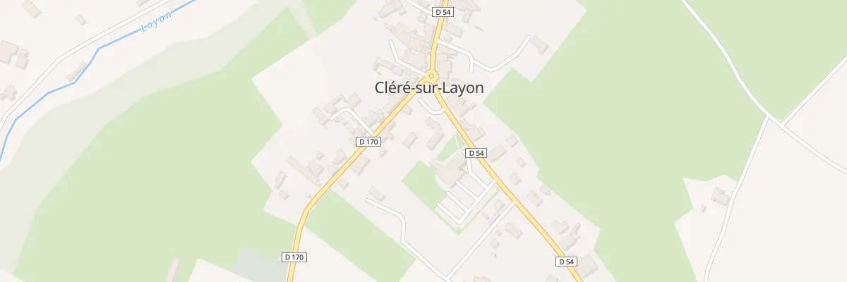 Plan du 2 Rue St Pierre à Cléré-sur-Layon