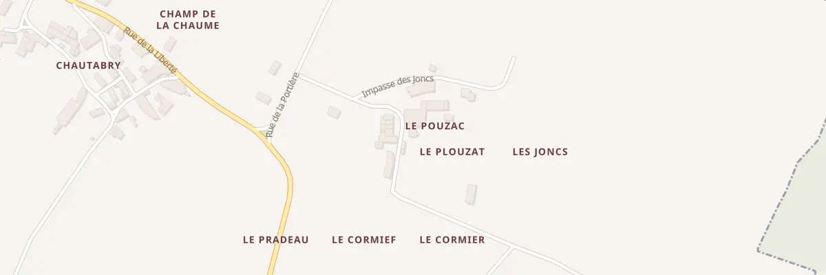 Plan du 9 Rue de Pouzac à Villars-les-Bois