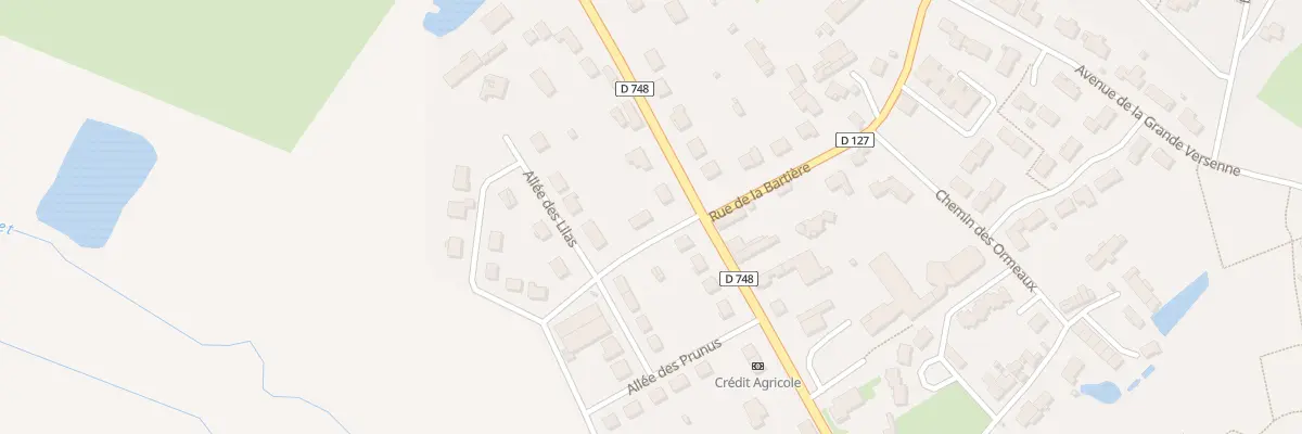 Plan du 2 Rue de la Gendarmerie à Secondigny