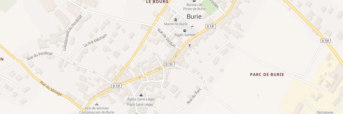 Plan du 36 Av de la République à Burie