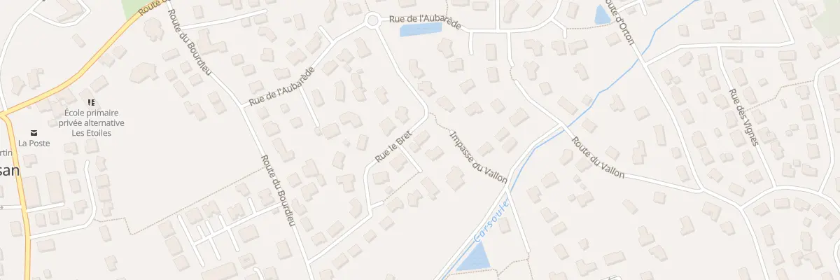 Plan du 8 Rue le Bret à Montussan