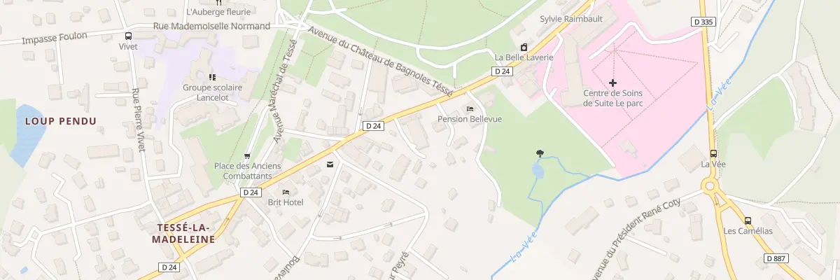 Plan du 16 Av du Docteur Joly à Bagnoles de l’Orne Normandie