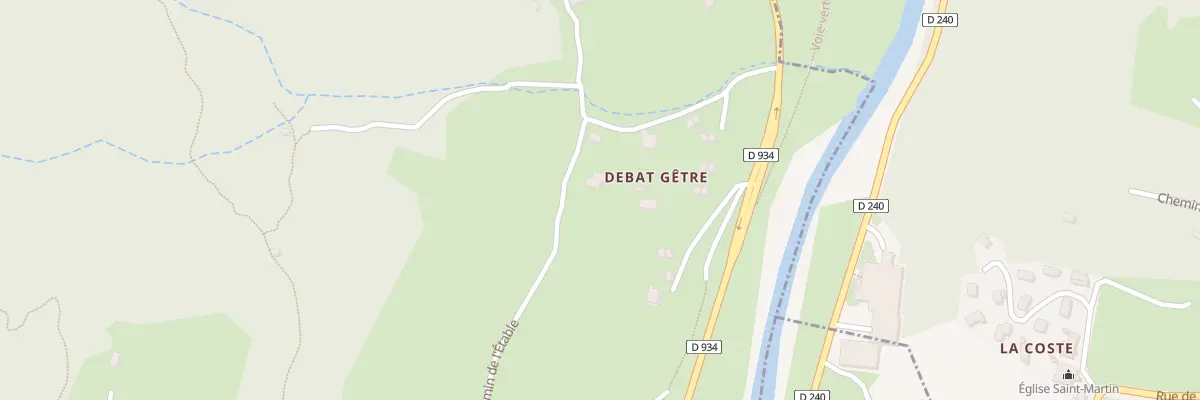 Plan du 5046 Debat Getre à Laruns
