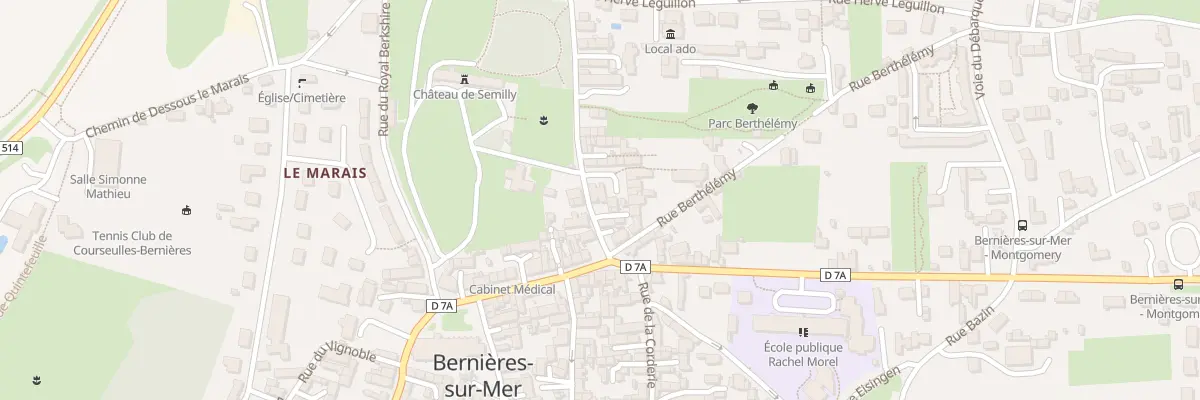 Plan du 50 Rue du Rgt de la Chaudiere à Bernières-sur-Mer