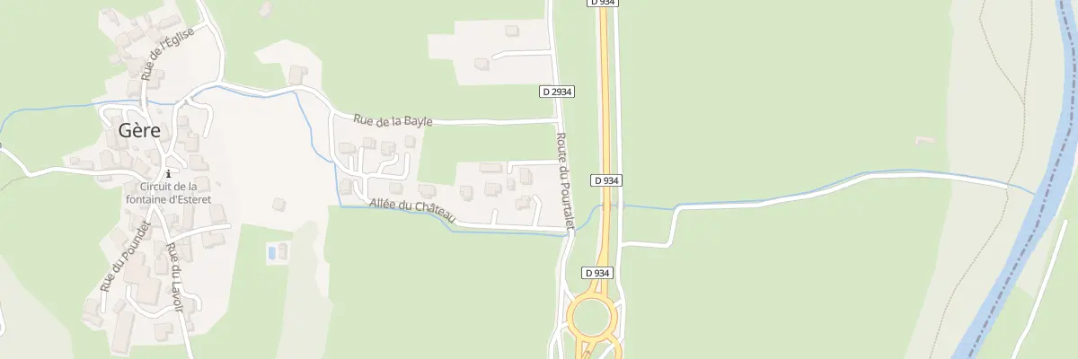 Plan du 1240 Rte du Pourtalet à Gère-Bélesten