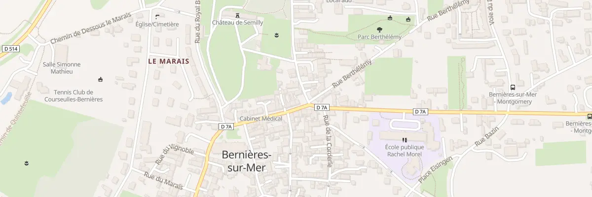 Plan du 44 Rue du Général Leclerc à Bernières-sur-Mer