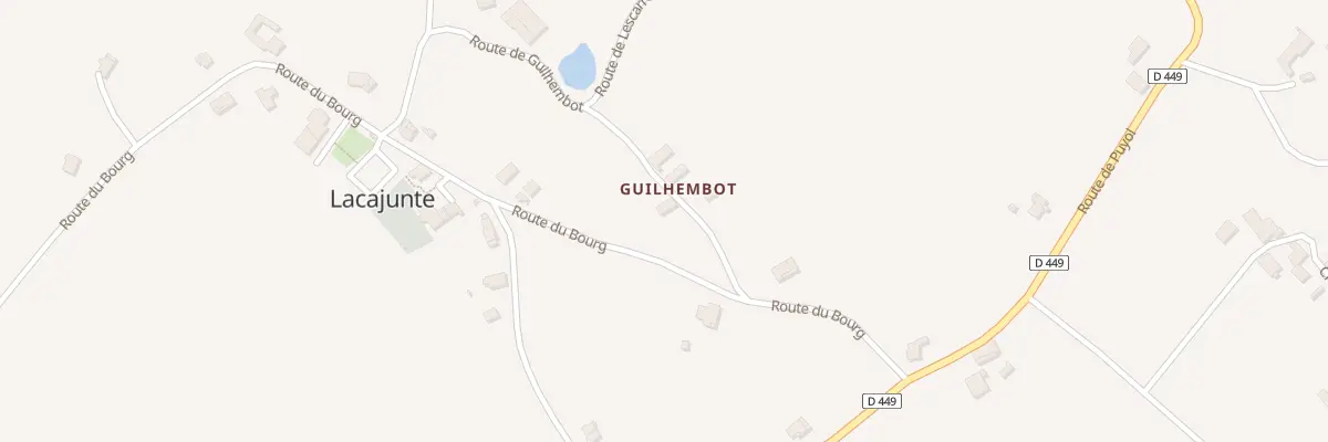 Plan du 246 Rte de Guilhembot à Lacajunte