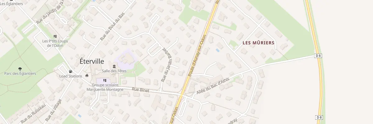Plan du 8 Rue du Jardin Barbet à Éterville