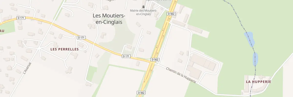 Plan du 50 Rte de la Marchandière aux Moutiers-en-Cinglais