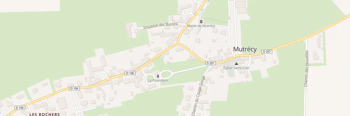 Plan du 2 Rue de l’Église à Mutrécy