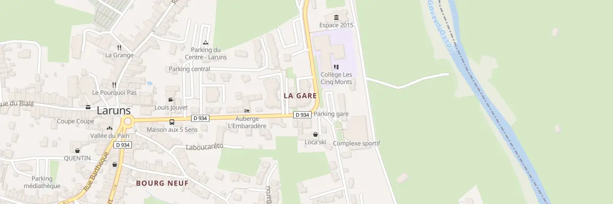 Plan du 19 Av de la Gare à Laruns