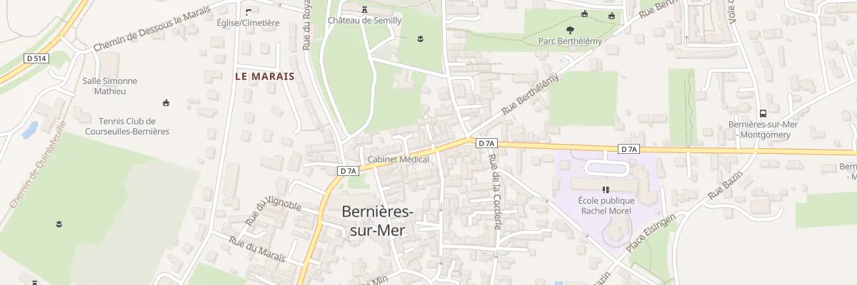 Plan du 66 Rue du Général Leclerc à Bernières-sur-Mer