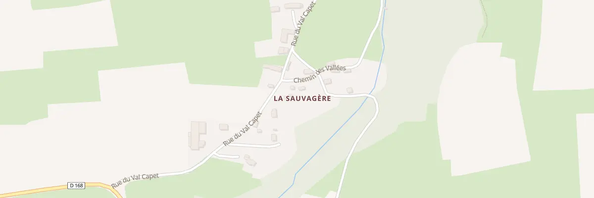 Plan du 282 La Sauvagere à Cossesseville