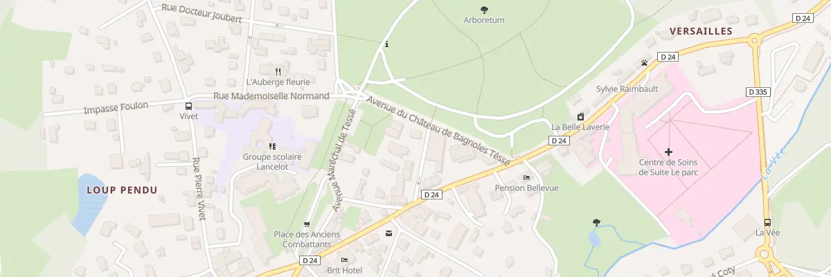 Plan du 7 Av du Château à Bagnoles de l’Orne Normandie