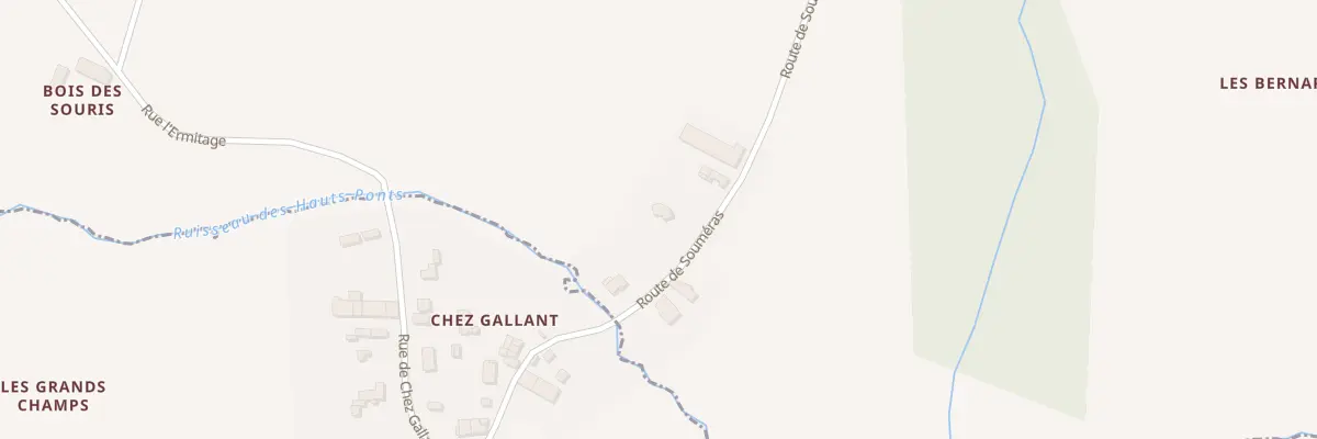 Plan du 4 Rte de Soumeras à Coux