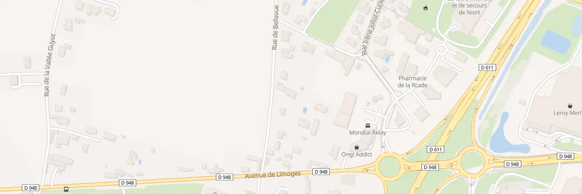 Plan du 14 Rte de Bellevue à Niort