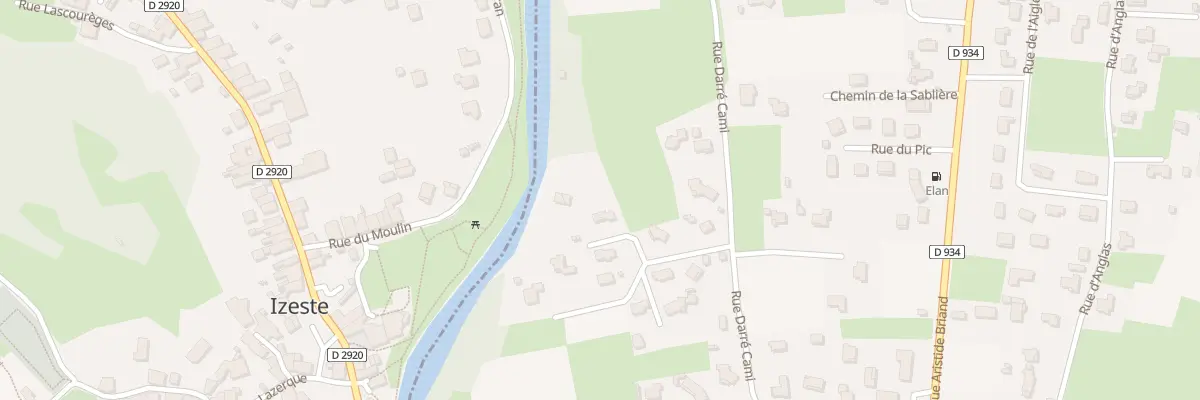 Plan du 2 Imp du Gave à Louvie-Juzon