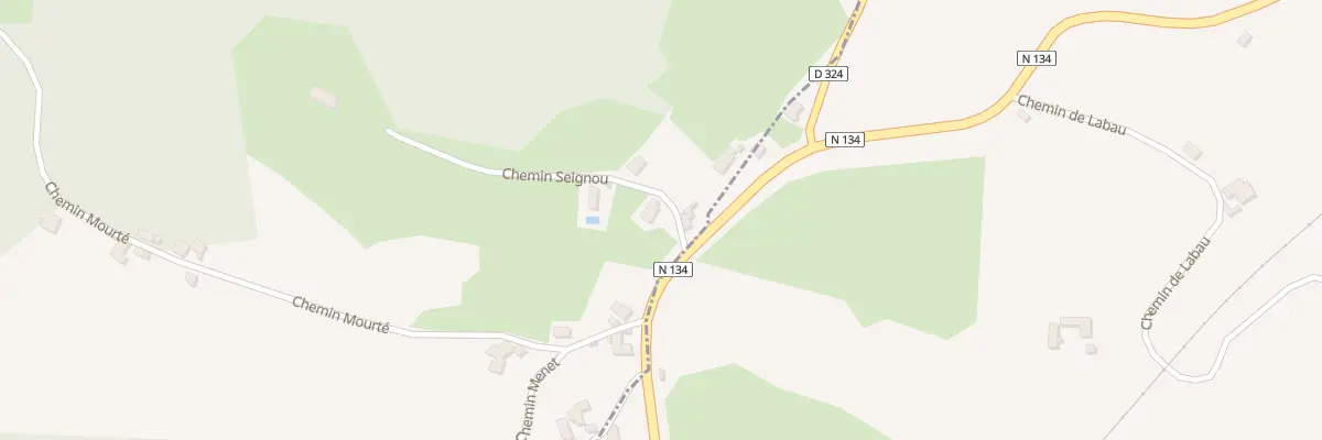 Plan du 1 Che Seignou à Lasseubetat
