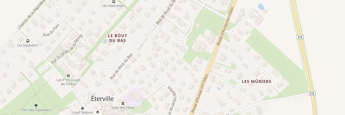 Plan du 36 Rue du Jardin Barbet à Éterville