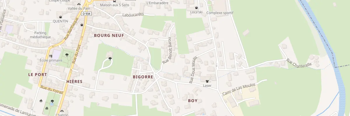 Plan du 16 Rue Benoit Barou à Laruns