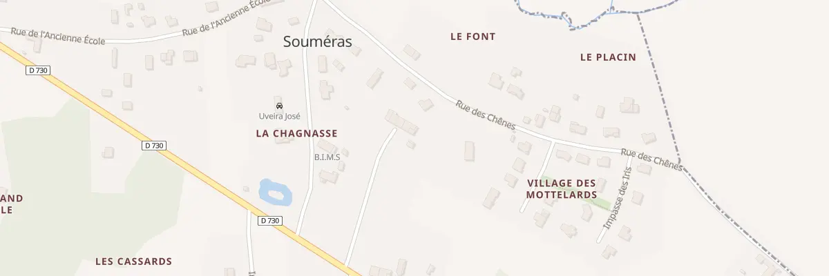 Plan du 12 Rte de Mirambeau à Souméras