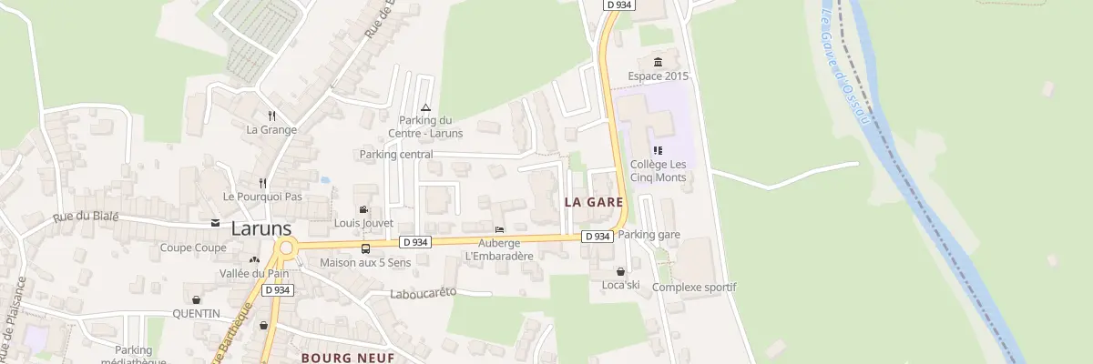 Plan du 17 Av de la Gare à Laruns