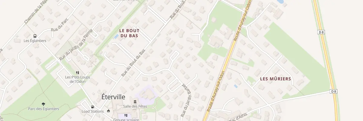 Plan du 34 Rue du Jardin Barbet à Éterville