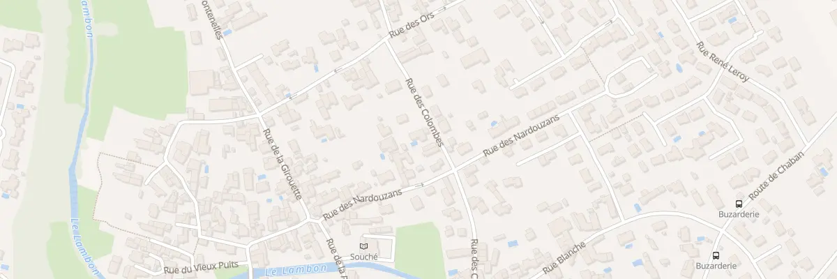 Plan du 23 Rue des Colombes à Niort