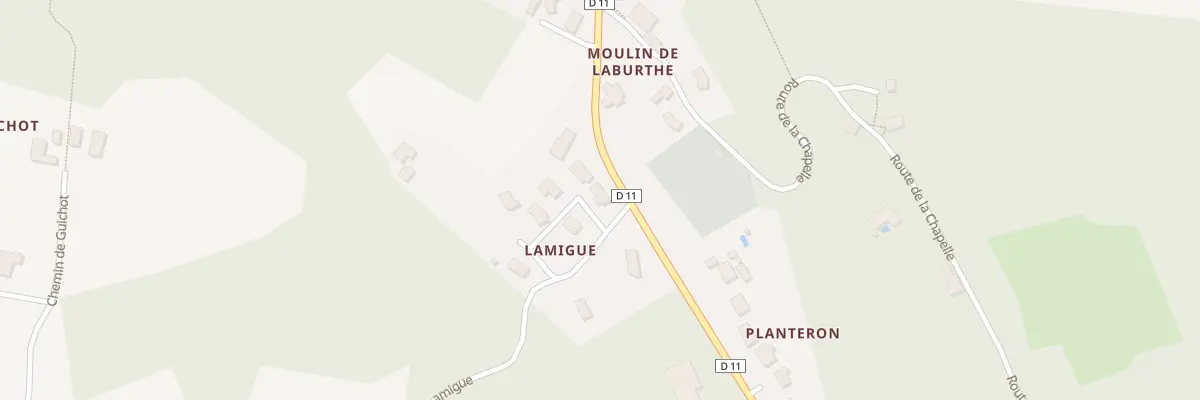 Plan du 2 Che de Lamigue à Larrivière-Saint-Savin